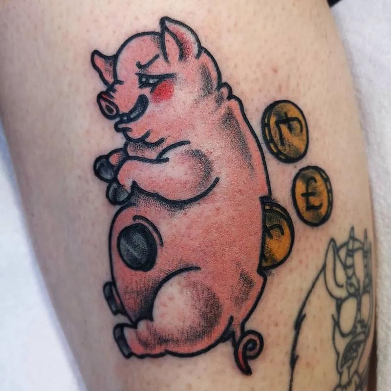 生肖猪纹身图案